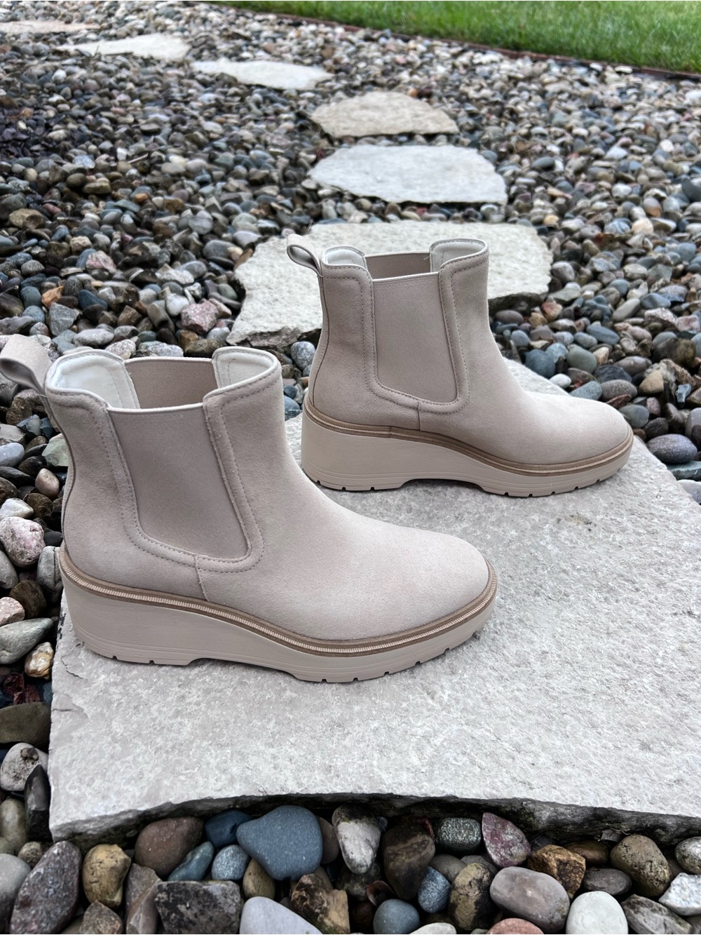 Cole Haan Zerogrand Cityquest Suede Waterproof Wedge Boots (NEW) NWOT